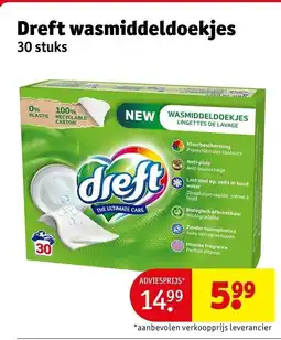 Kruidvat Dreft wasmiddeldoekjes aanbieding