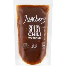 Jumbo Jumbo's Spicy Chili Woksaus 225 g aanbieding