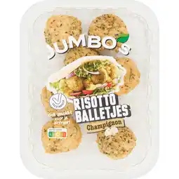 Jumbo Jumbo's Risotto Balletjes Champignon 200 g aanbieding
