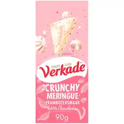 Jumbo Verkade Crunchy Meringue Framboos Witte chocoladereep aanbieding