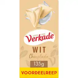 Jumbo Verkade Wit Chocolade Voordeelreep 135 g aanbieding