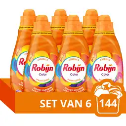 Jumbo Robijn Klein & Krachtig Wasmiddel Color - 6 x 665 ML aanbieding