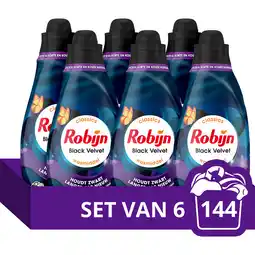 Jumbo Robijn Klein & Krachtig Wasmiddel Black Velvet - 6 x 665 ML aanbieding