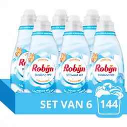 Jumbo Robijn Klein & Krachtig Wasmiddel Wit - 6 x 665 ML aanbieding