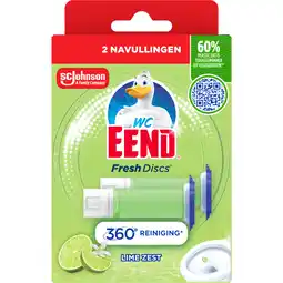 Jumbo WC Eend Fresh Discs Lime Zest 2 x 36 ml aanbieding