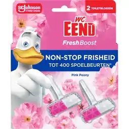 Jumbo WC Eend Fresh Boost Pink Peony 2 x 16 g aanbieding