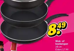 Hoogvliet Wok of koekenpan aanbieding