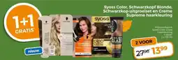 Trekpleister Syoss Color, Schwarzkopf Blonde, Schwarzkopf uitgroeiset en Creme Supreme haarkleuring aanbieding