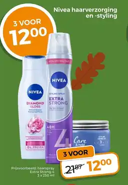 Trekpleister Nivea haarverzorging en -styling aanbieding