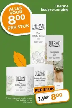 Trekpleister Therme bodyverzorging aanbieding