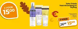 Trekpleister John Frieda haarverzorging en -styling aanbieding