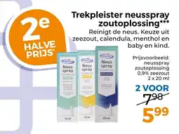 Trekpleister Trekpleister neusspray zoutoplossing aanbieding