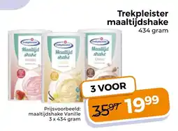 Trekpleister Trekpleister maaltijdshake aanbieding