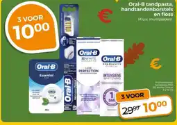 Trekpleister Oral-B tandpasta handtandenborstels en floss aanbieding