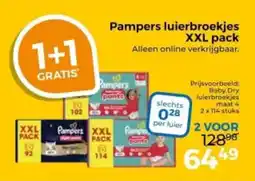 Trekpleister Pampers luierbroekjes XXL pack aanbieding