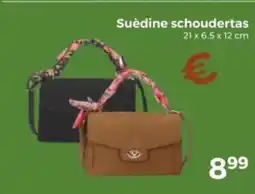 Trekpleister Suèdine schoudertas aanbieding