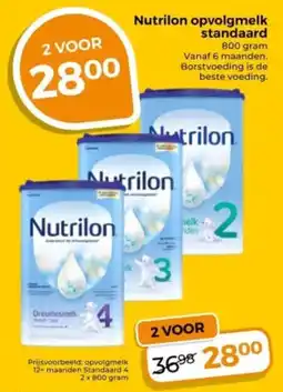 Trekpleister Nutrilon opvolgmelk standaard aanbieding
