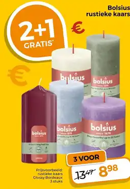 Trekpleister bolsius rustieke kaars aanbieding