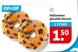Hoogvliet Halloween gevulde donuts aanbieding