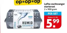 Hoogvliet Lafita vochtvanger starterset aanbieding