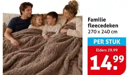 Hoogvliet Familie fleecedeken aanbieding
