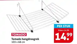 Hoogvliet Tomado hangdroogrek aanbieding