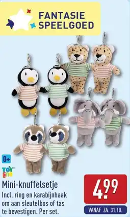 ALDI Mini-knuffelsetje aanbieding