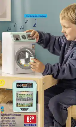 ALDI Speelgoedvaatwasser of wasmachine aanbieding