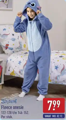 ALDI Stitch Fleece onesie aanbieding