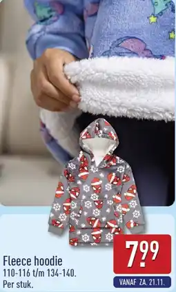 ALDI Fleece hoodie aanbieding