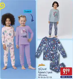 ALDI Stitch Pyjama's aanbieding