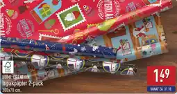 ALDI Home creation inpakpapier aanbieding