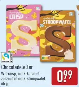 ALDI Chocoladeletter aanbieding