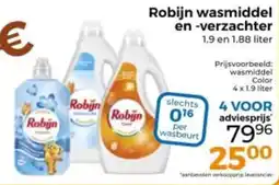 Trekpleister Robijn wasmiddel en verzachter aanbieding