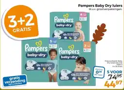 Trekpleister Pampers Baby Dry luiers aanbieding