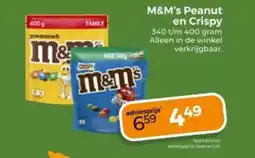 Trekpleister M&M's Peanut en Crispy aanbieding