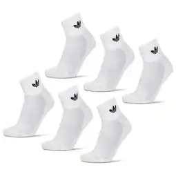 Foot Locker Adidas Ankle 6 Pack Sokken Unisex - Wit - Maat 37-39 aanbieding