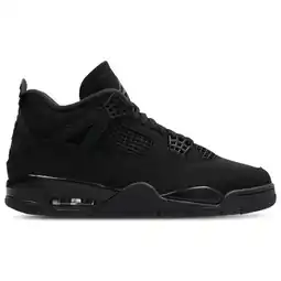 Foot Locker Jordan AJ4 Retro Sneakers Heren - Zwart - Maat 43 - Leer aanbieding