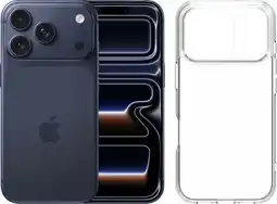 Coolblue Apple iPhone 17 Pro 256GB Blauw + BlueBuilt Protective Back Cover Transparant aanbieding