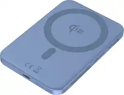 Coolblue BlueBuilt Draadloze Powerbank met Qi2 en MagSafe 5.000 mAh met Snelladen 20 Watt Blauw aanbieding