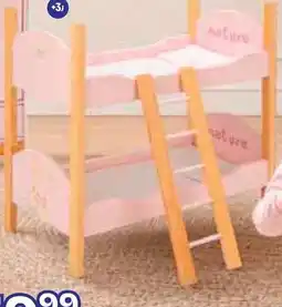 Dreamland Nature Houten poppenstapelbed met ladder aanbieding