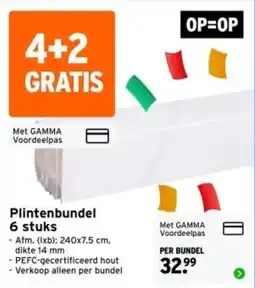 GAMMA Gamma plintenbundel aanbieding