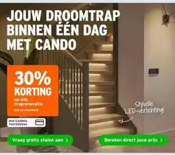 GAMMA CANDO traprenovatie aanbieding