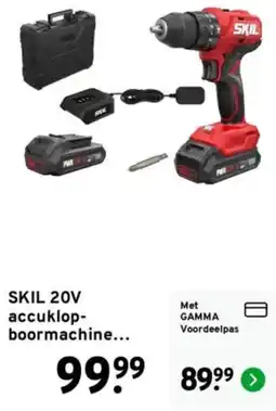 GAMMA SKIL 20V accuklop-boormachine... aanbieding