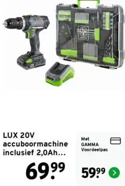 GAMMA lux accuboormachine aanbieding