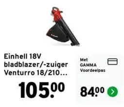 GAMMA Einhell bladblazer/-zuiger Venturro 18/210... aanbieding