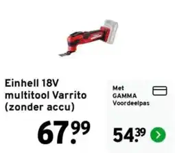 GAMMA Einhell 18V multitool Varrito aanbieding