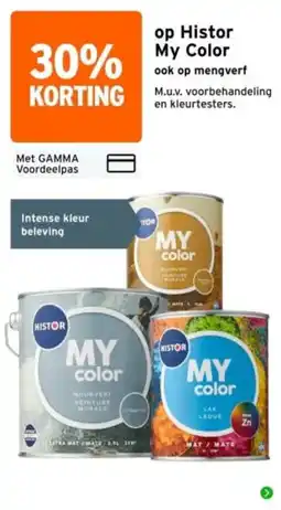 GAMMA Histor my color aanbieding