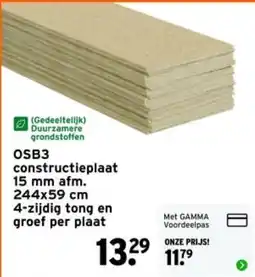 GAMMA OSB3 constructieplaat aanbieding