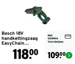 GAMMA Bosch 18V handkettingzaag EasyChain... aanbieding